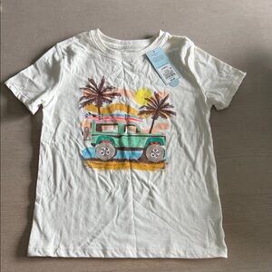 Target Kids Tropical Jeep T-Shirt - Cream